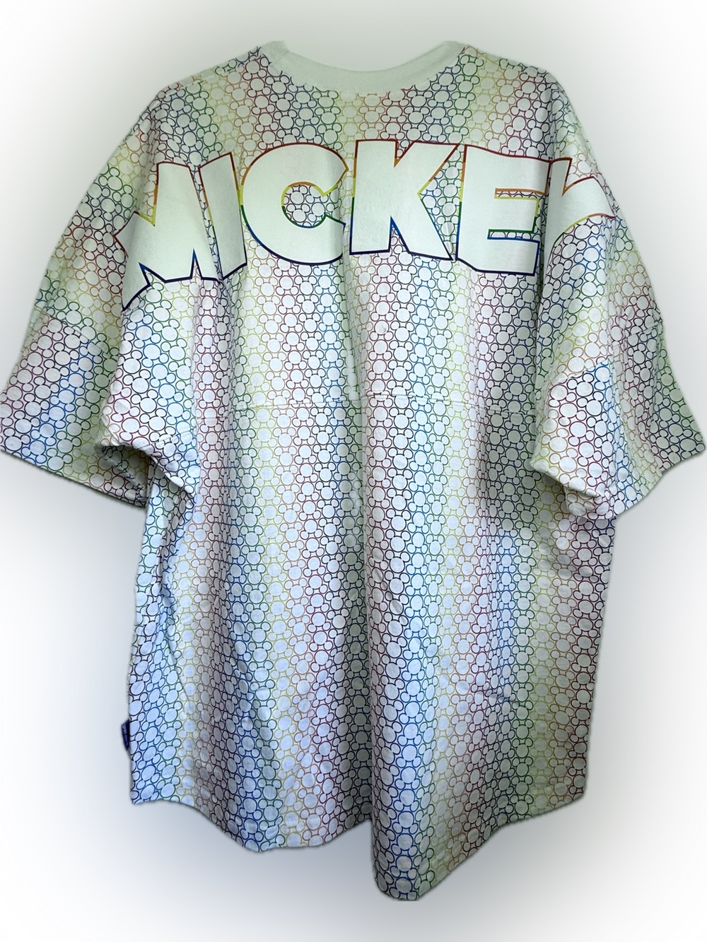 Disney Parks Pride MICKEY Rainbow Spirit Jersey Adult Size X-Large